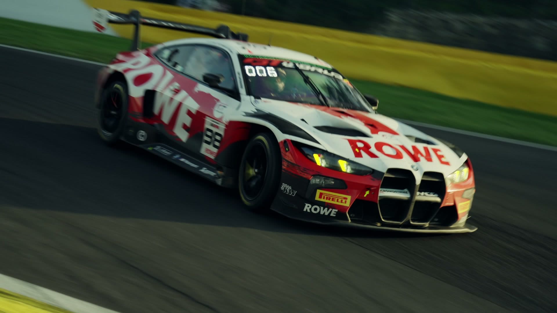 Graded frame from the film The Race, 24 Hours of Spa